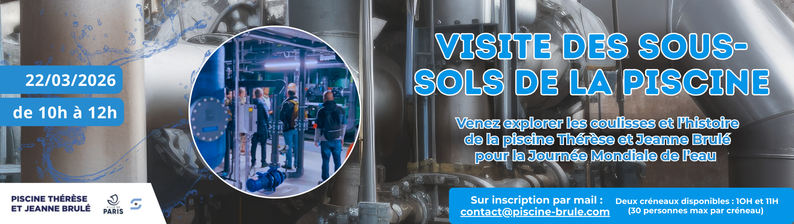 VISITE DES SOUS-SOLS DE LA PISCINE