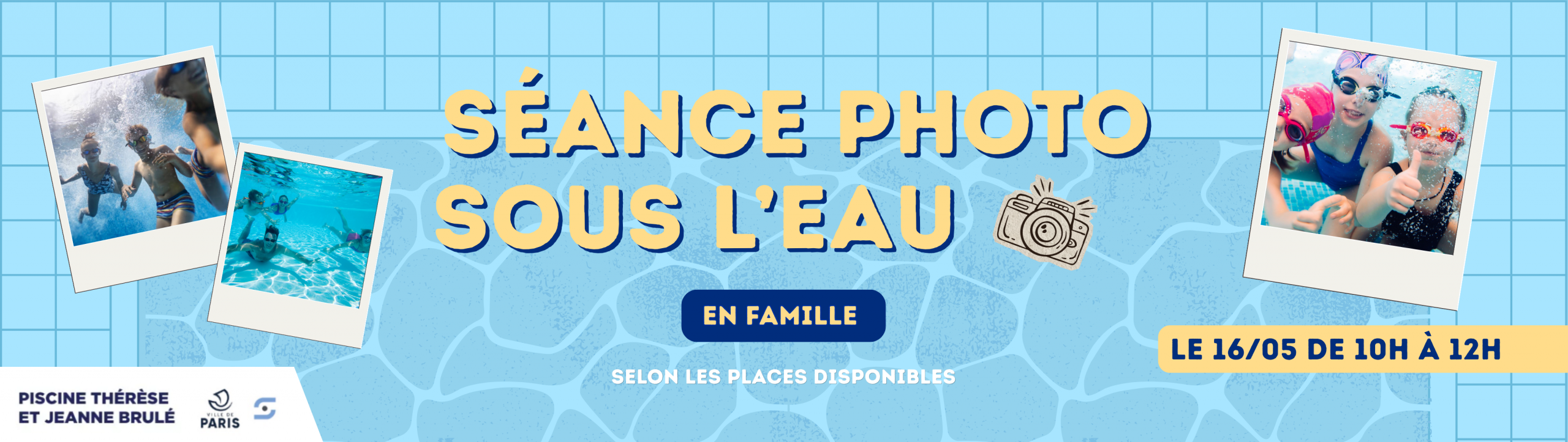SÉANCE PHOTO SOUS L'EAU EN FAMILLE